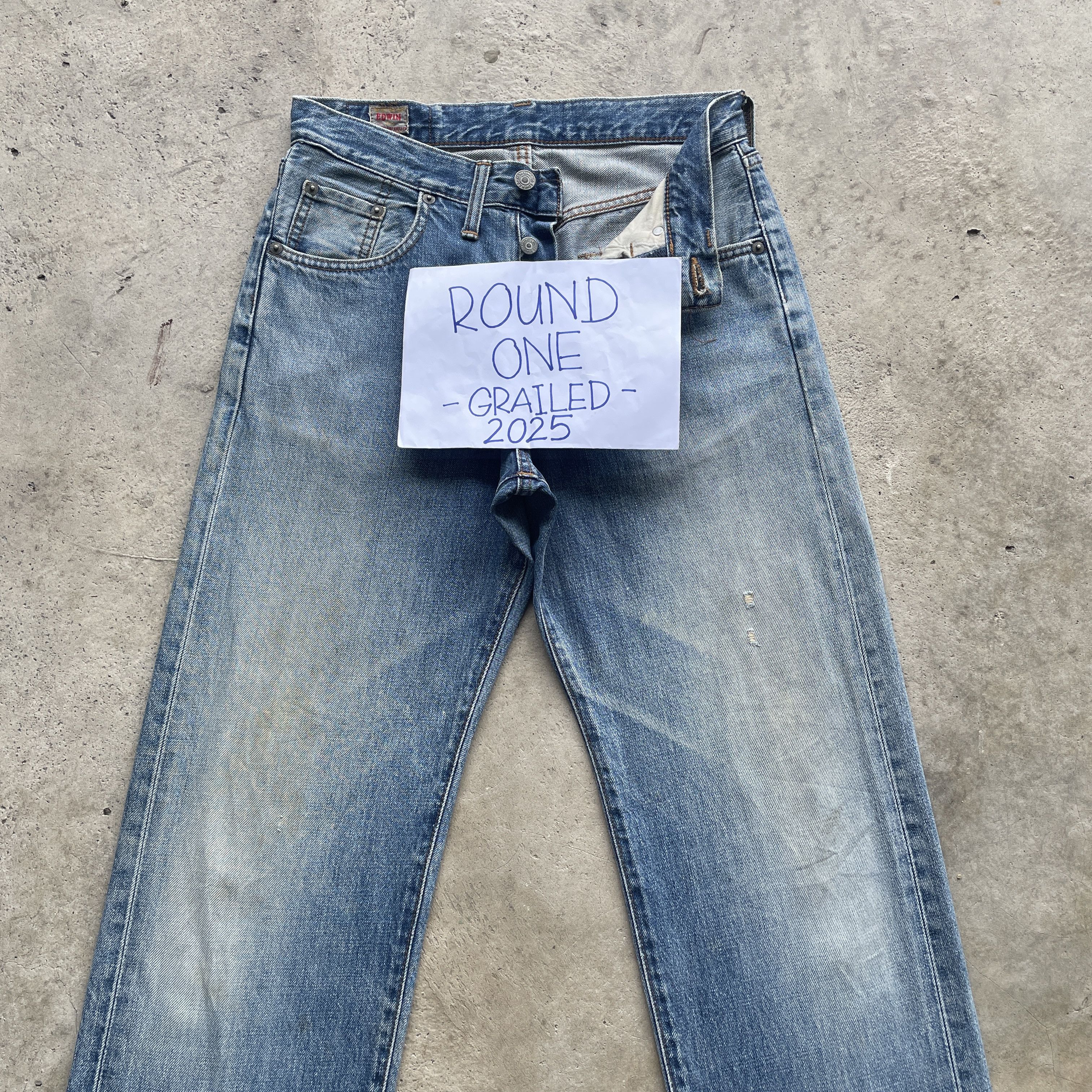 Edwin W28x28.5 VINTAGE EDWIN 503 JEANS FADED DENIM BAGGY PANTS Size US 28 / EU 44 - 3 Thumbnail