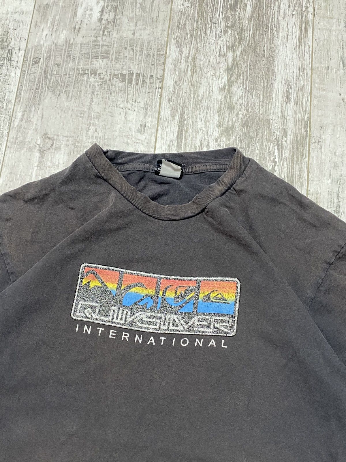 Quiksilver 🔥VINTAGE 00S QUIKSILVER DISTRESSED SURF T-SHIRT Size US XL / EU 56 / 4 - 3 Thumbnail