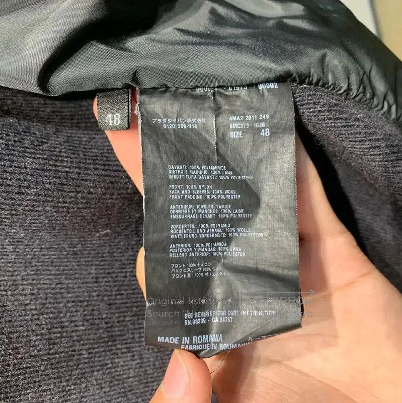 Prada Prada Navy Cotton Men's Down Jacket. Size US M / EU 48-50 / 2 - 8 Thumbnail