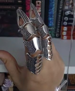 Jewelry Skull Armour Knuckle Adjustable Finger Ring Size ONE SIZE - 4 Thumbnail