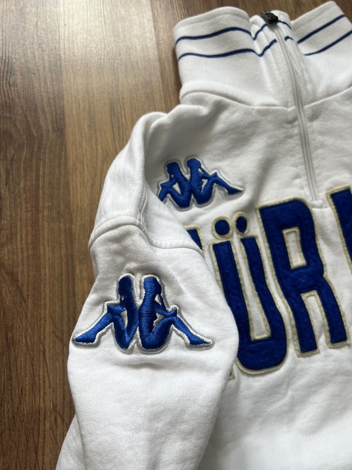 Kappa Kappa “Zürich” White Quarter-Zip Sweatshirt Size US XL / EU 56 / 4 - 4 Thumbnail