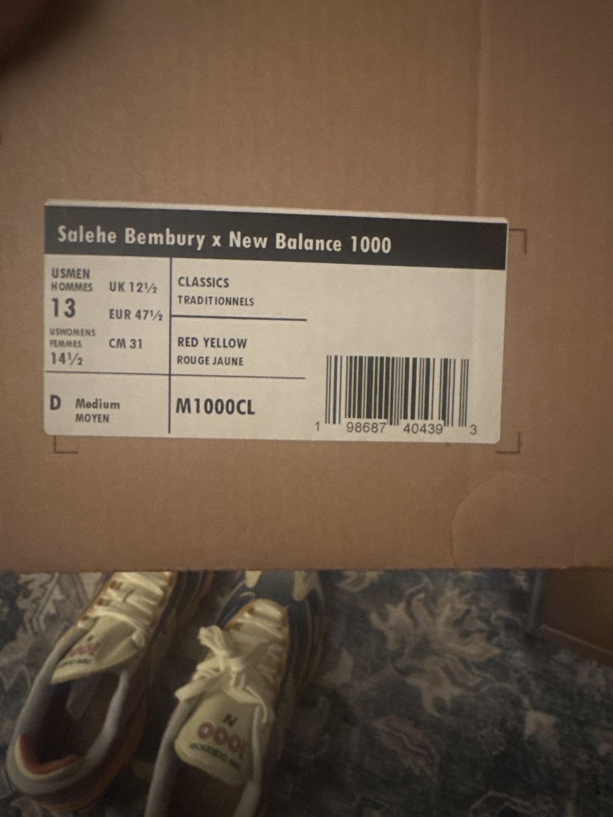 New Balance × Salehe Bembury Salehe New Balance 1000 Size US 13 / EU 46 - 9 Thumbnail