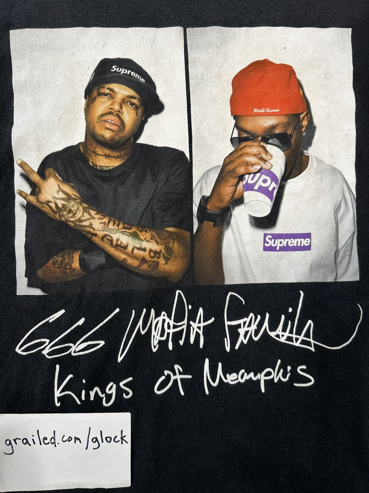 Supreme Supreme Three 6 Mafia Photo Tee Black SS12 Large Size US L / EU 52-54 / 3 - 1 Thumbnail