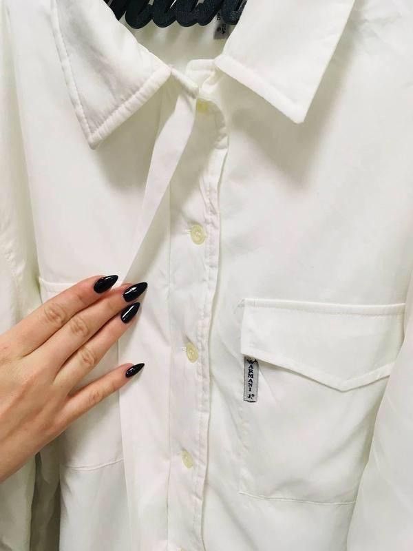 Giorgio Armani Armani Jeans Made in Italy White Overshirt – Size 40 / S Size S / US 4 / IT 40 - 6 Thumbnail