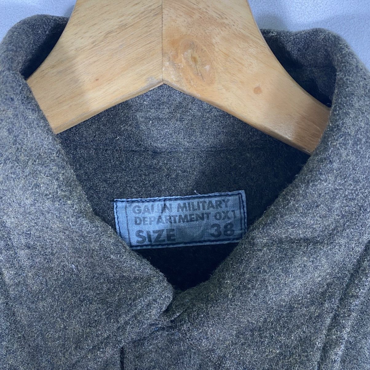 Japanese Brand Vintage Gaijin Military Dapartment Wool Shirt Size 38 Size US M / EU 48-50 / 2 - 6 Thumbnail