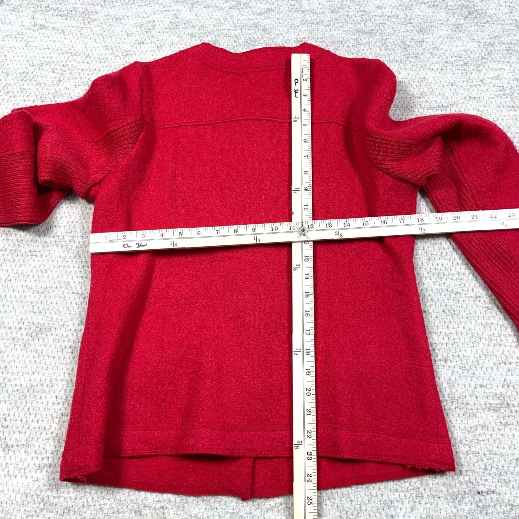 Orvis VINTAGE Orvis Cardigan Sweater Women Red 100% Wool Knit Button Up Pockets S Size S / US 4 / IT 40 - 5 Thumbnail