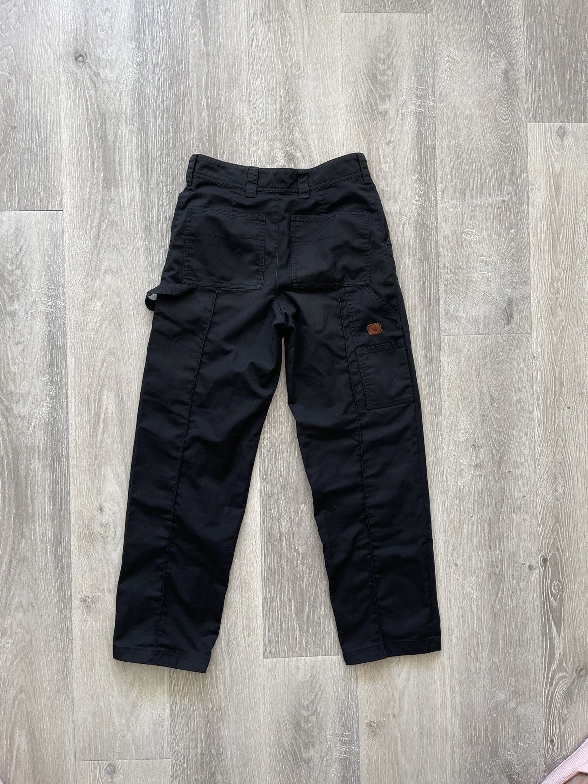 Acne Studios Acne Studios Black Straight Leg Cargo Pants Size US 29 - 2 Thumbnail