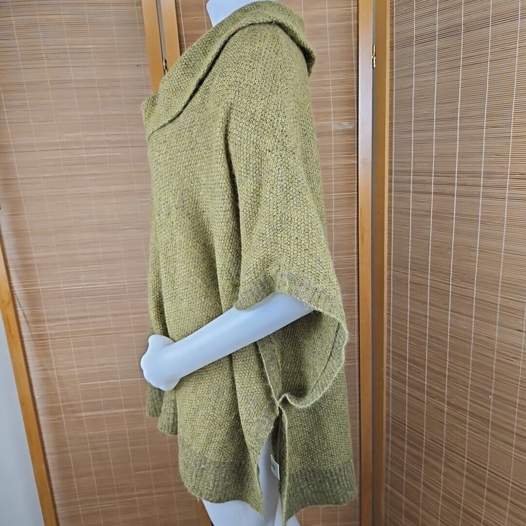 Eileen Fisher Eileen Fisher Poncho Womens XL Green Cashmere Mohair Cowl Ne Size XL / US 12-14 / IT 48-50 - 4 Thumbnail
