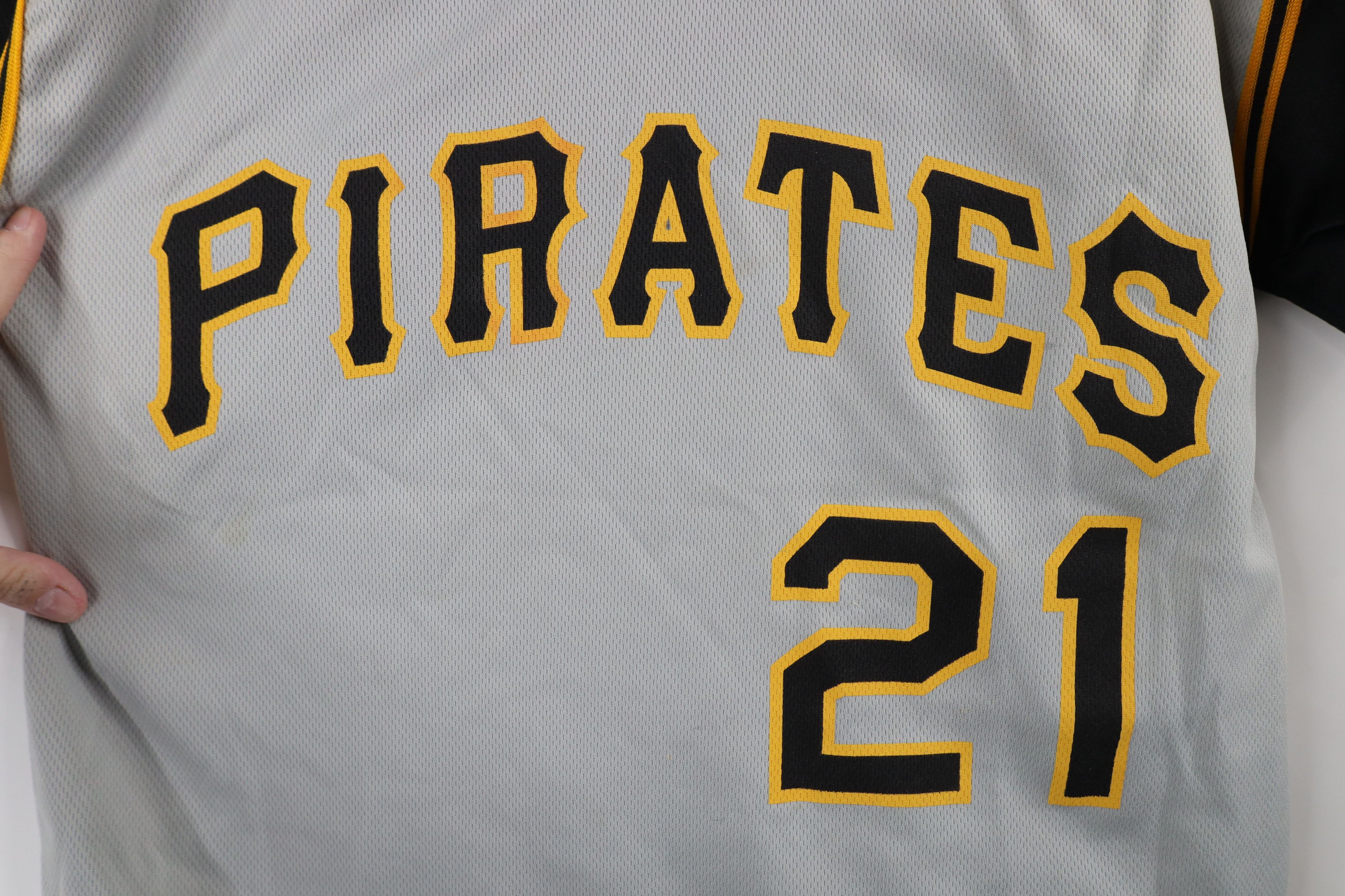 Vintage Vintage 90s Clemente Pittsburgh Pirates Baseball Jersey USA Size M / US 6-8 / IT 42-44 - 4 Thumbnail
