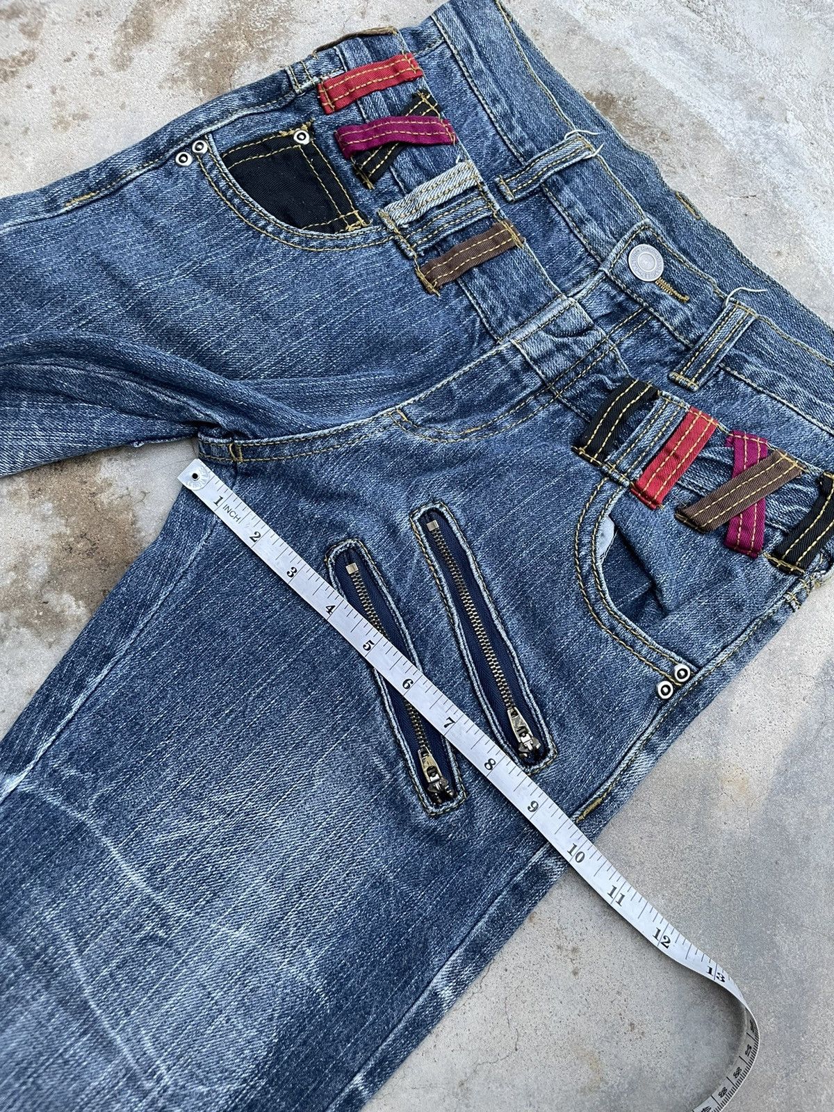 Japanese Brand × Seditionaries Double Waist Acid Wash Denim Jeans Pants Size US 29 - 8 Thumbnail