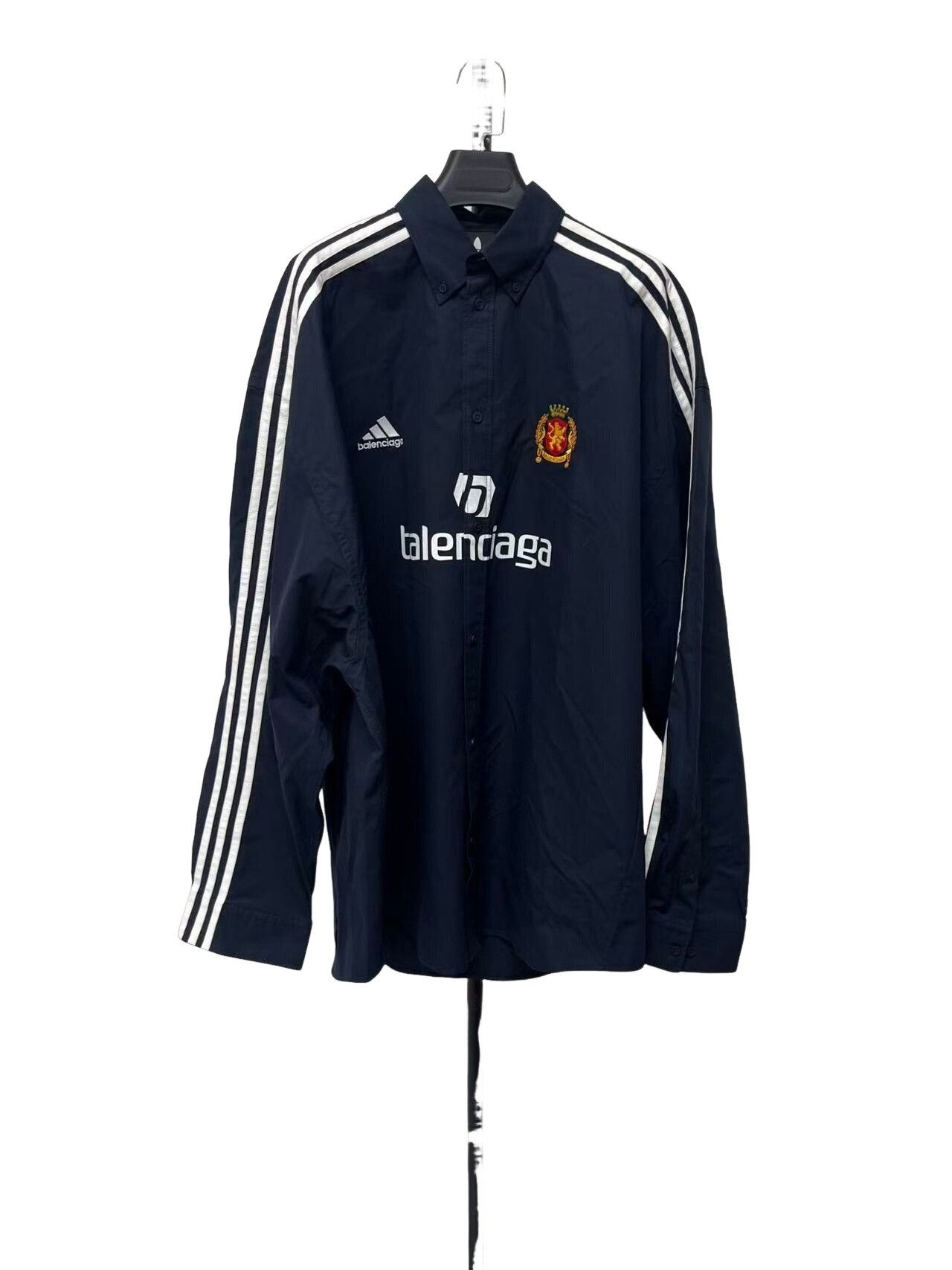 Balenciaga Balenciaga x Adidas Navy Soccer Shirt Size 3 Size US L / EU 52-54 / 3 - 1 Thumbnail