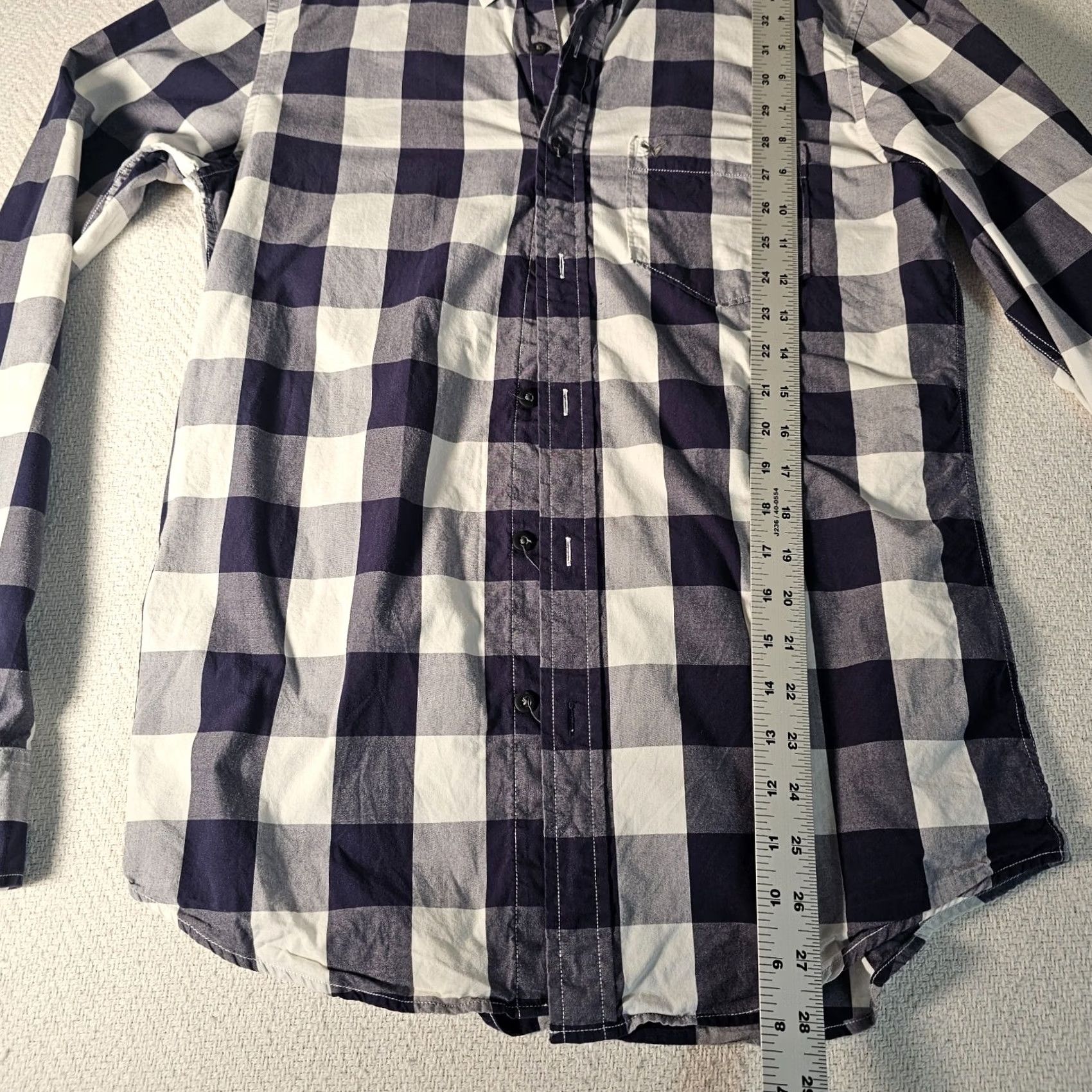American Eagle Outfitters American Eagle Outfitters Button Down Shirt Mens Small Blue Checks Cotton Casual Size US S / EU 44-46 / 1 - 5 Thumbnail