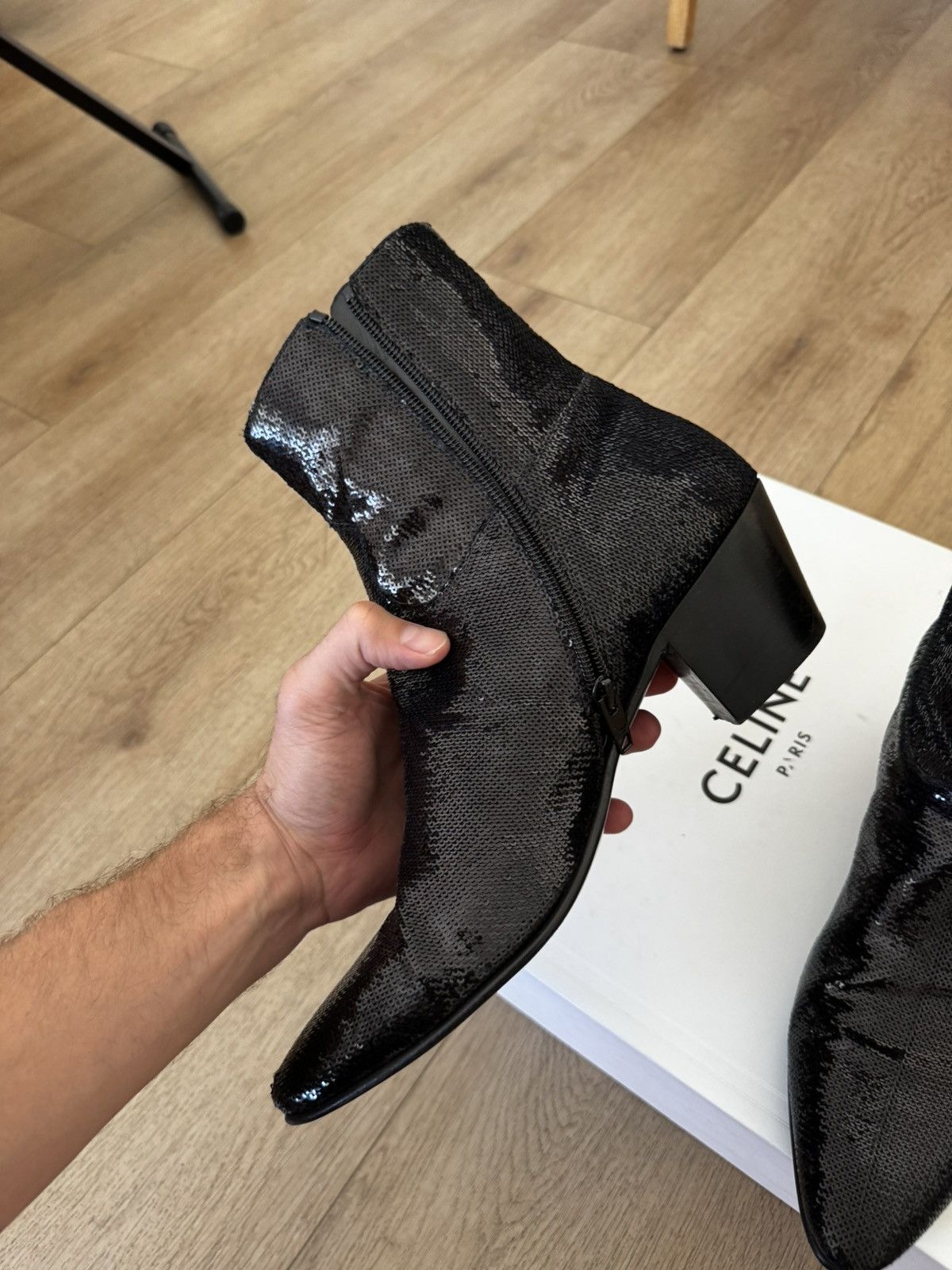 Celine Rare Sequins Jacno Boots Size US 10 / EU 43 - 4 Thumbnail