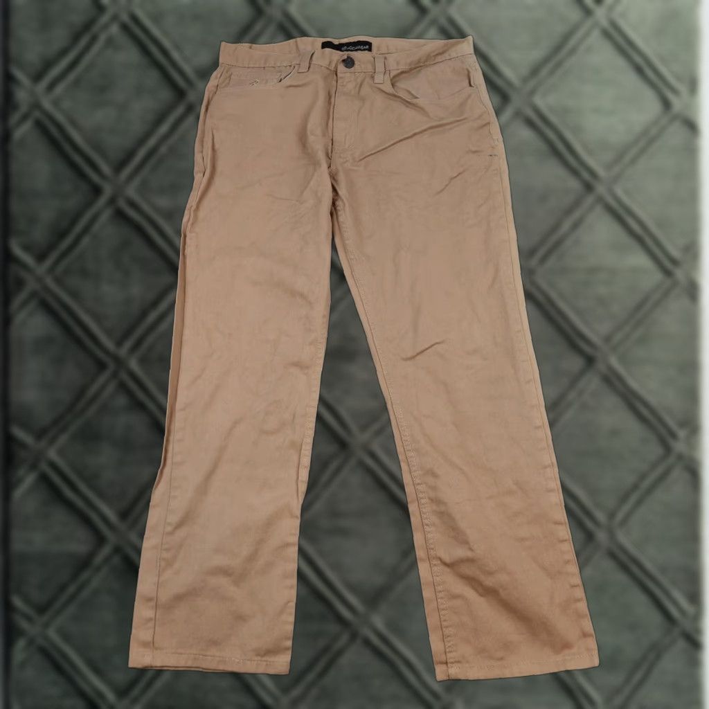 Rocawear Rocawear Jeans Mens 36x32 Tan Khaki Straight Leg Embroidered Back Flap Pockets Size US 36 / EU 52 - 1 Thumbnail