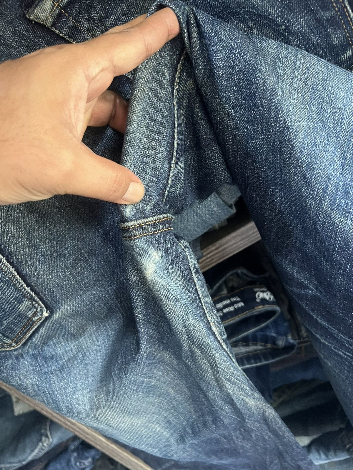 Edwin 🔥Vintage Edwin Flared Distressed Denim Size US 34 / EU 50 - 13 Thumbnail