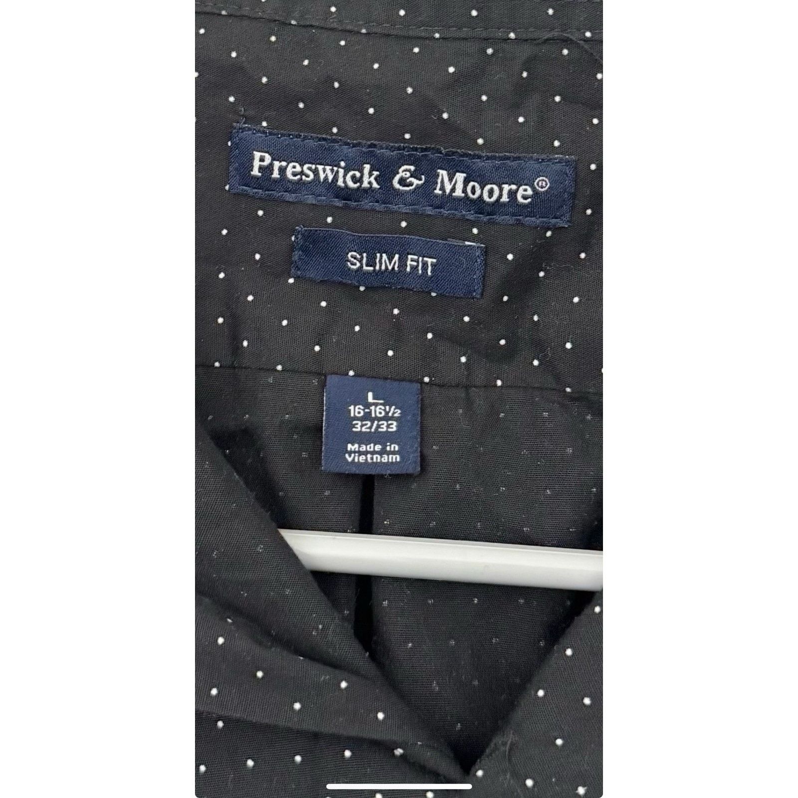 Other Preswick & Moore Button Shirt Men L 16 16.5 Slim Fit Dotted Size US L / EU 52-54 / 3 - 6 Thumbnail