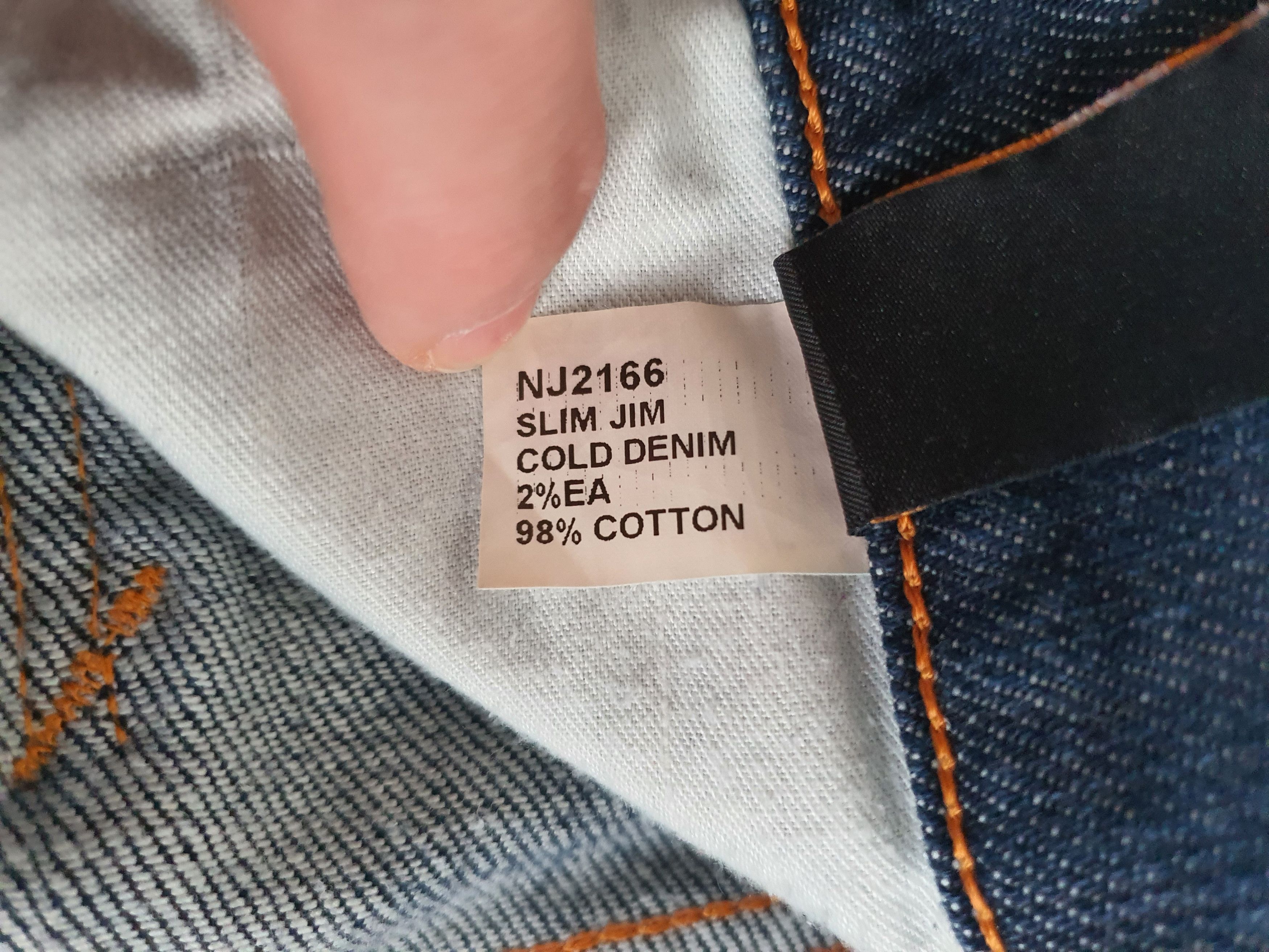 Nudie Jeans 'SLIM JIM COLD DENIM' Jeans (NJ2166) - Sz W32 L29 Size US 32 / EU 48 - 6 Thumbnail