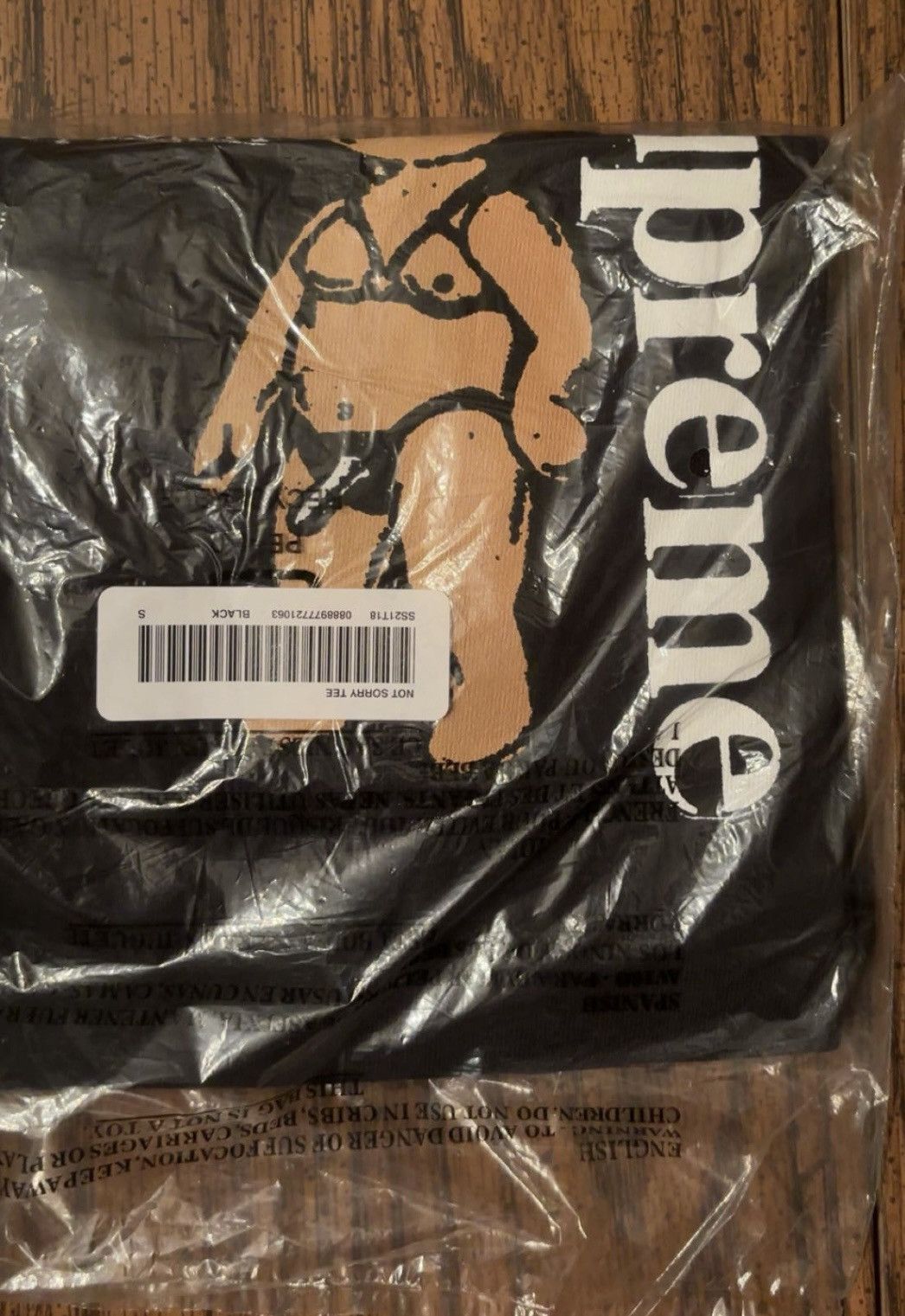 Supreme Supreme shirt - not sorry tee SS21 Size US S / EU 44-46 / 1 - 3 Thumbnail