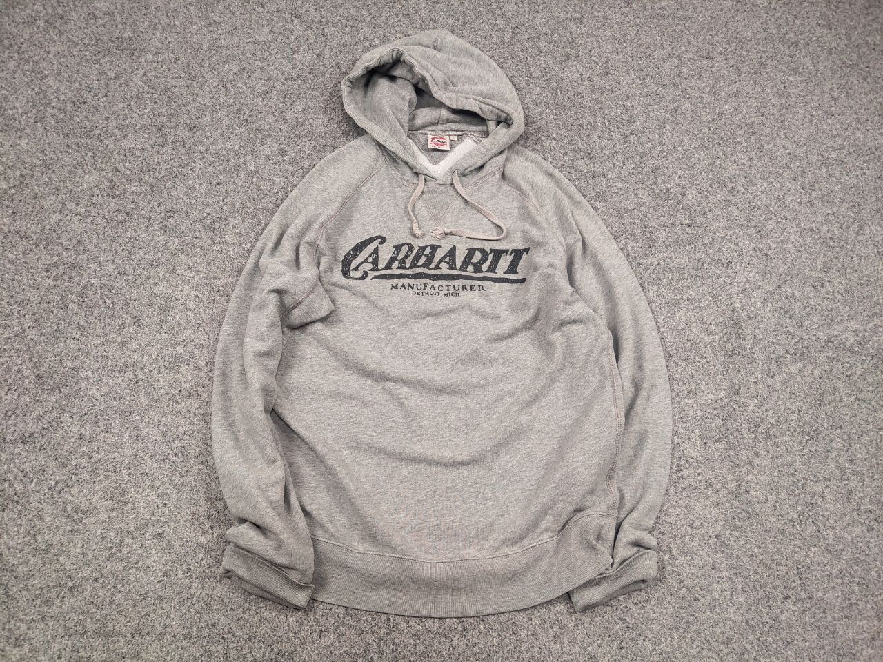 Carhartt Carhartt Union Made Gray Detroit Logo Hoodie Vintage Style Size US S / EU 44-46 / 1 - 2 Thumbnail