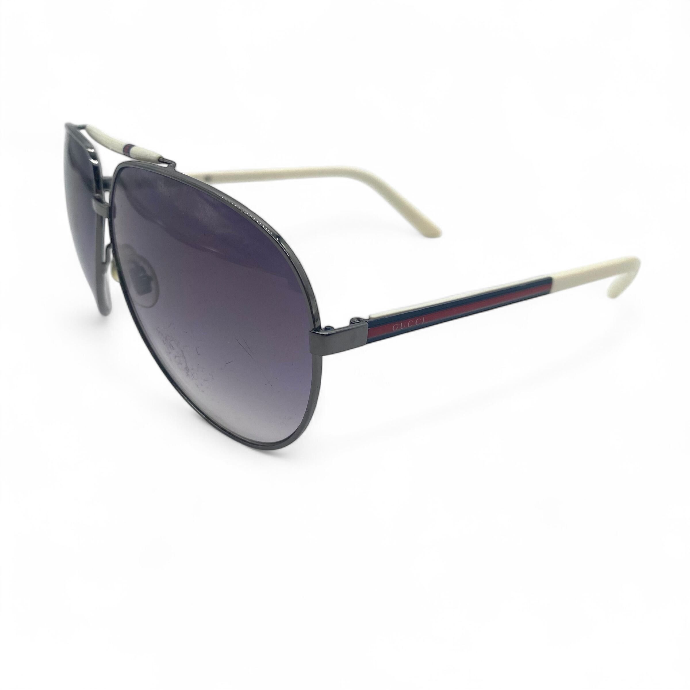 Gucci Vintage Gucci Eyewear Teardrop Sunglasses Webline Size ONE SIZE - 1 Thumbnail