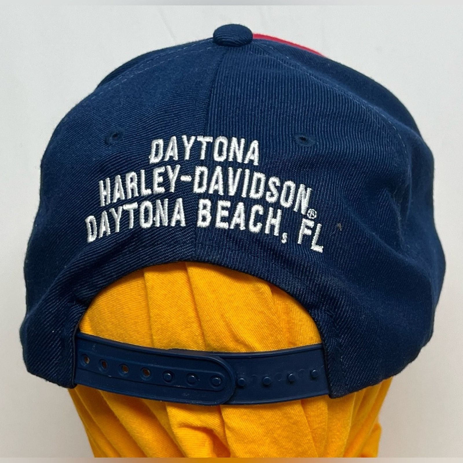 Harley Davidson Harley-Davidson Motorcycle Snap Back Hat Embroidered DAYTONA Size ONE SIZE - 4 Thumbnail