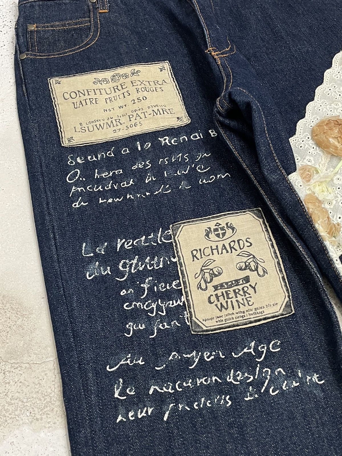 Designer Cawaii Slim Flower Art Life France Poem Size 27" / US 4 / IT 40 - 8 Thumbnail