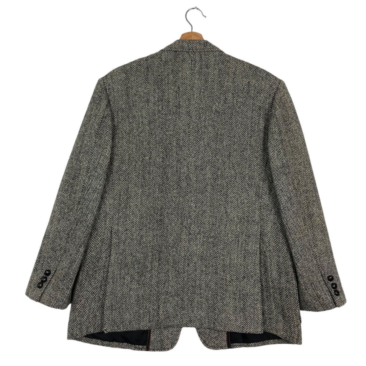 Harris Tweed 🔥Vintage Harris Tweed Wool Double Breast Jacket Herringbone Size US M / EU 48-50 / 2 - 8 Thumbnail