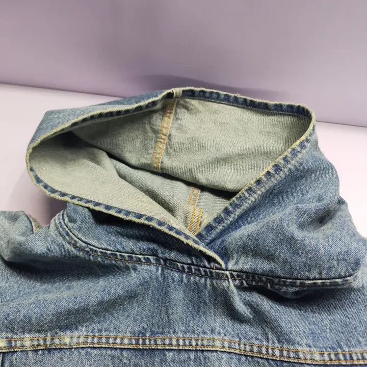 Balenciaga Balenciaga Denim Long Sleeve Hooded Jacket 0079-2507 Size US M / EU 48-50 / 2 - 4 Thumbnail