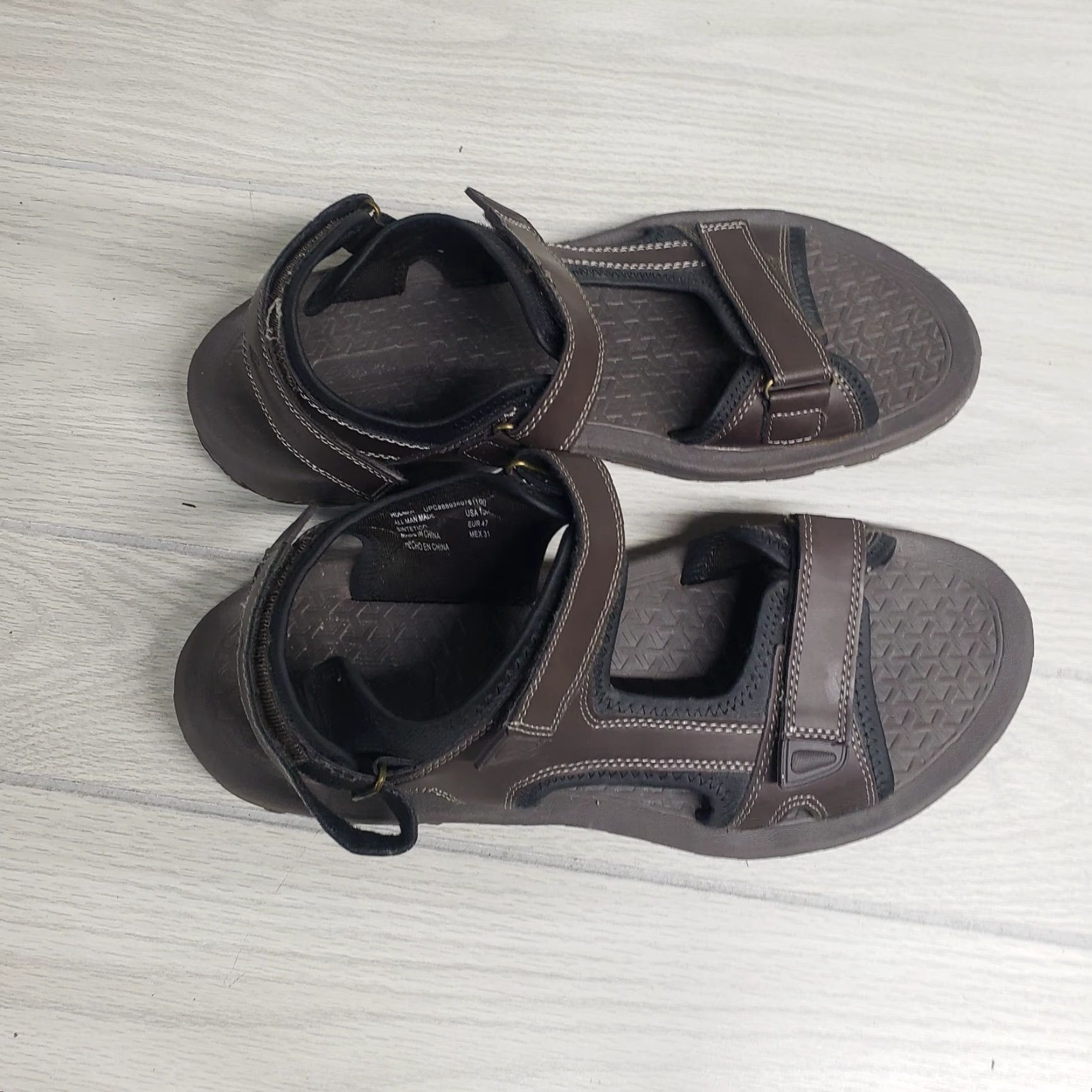 Eddie Bauer VINTAGE Eddie Bauer River Sandals Men's 13 Brown Gray Hook & Loop Ankle Strap River Shoes Size ONE SIZE - 5 Thumbnail