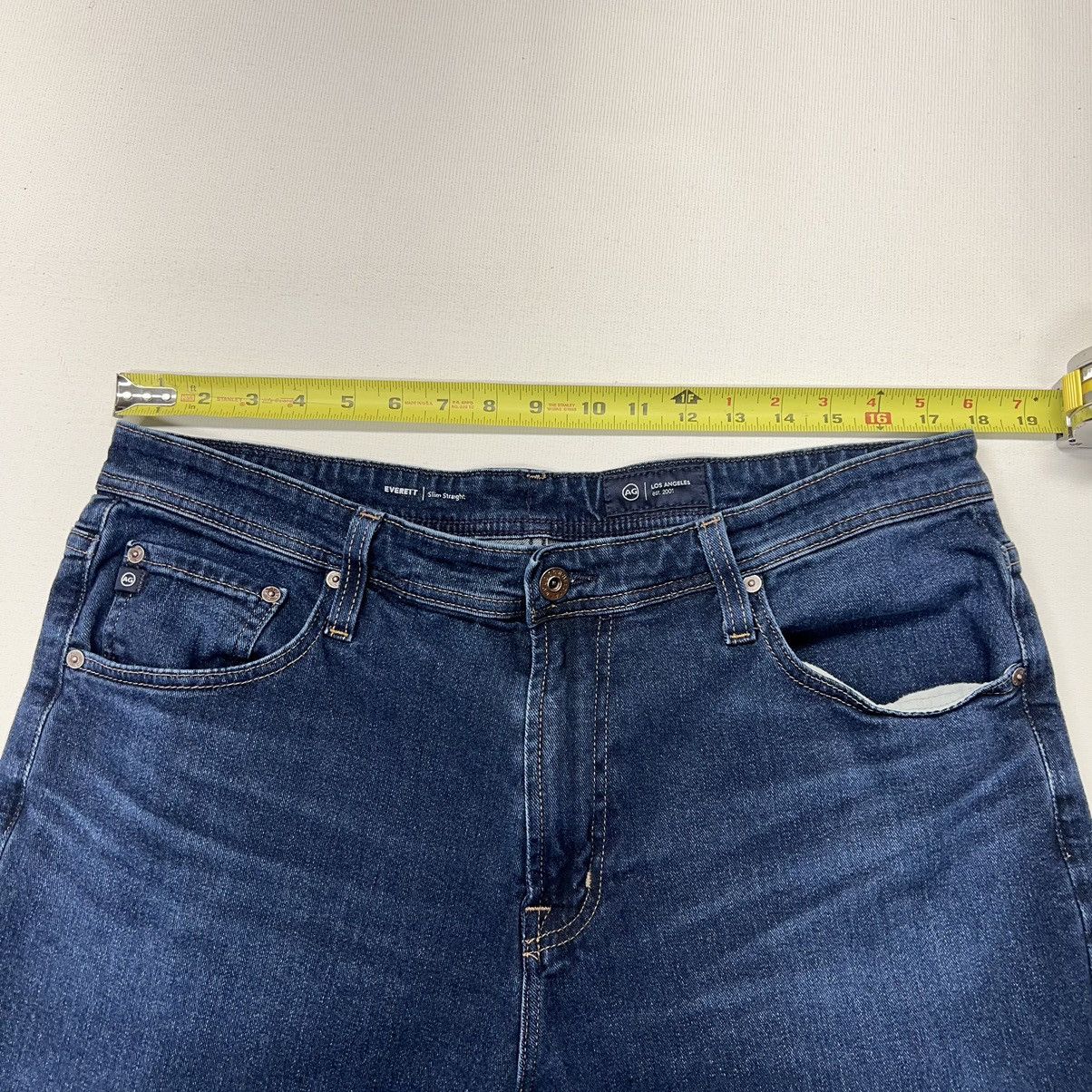 AG Adriano Goldschmied AG Adriano Goldschmied Jeans Blue Everett Slim Straight Size US 36 / EU 52 - 21 Thumbnail