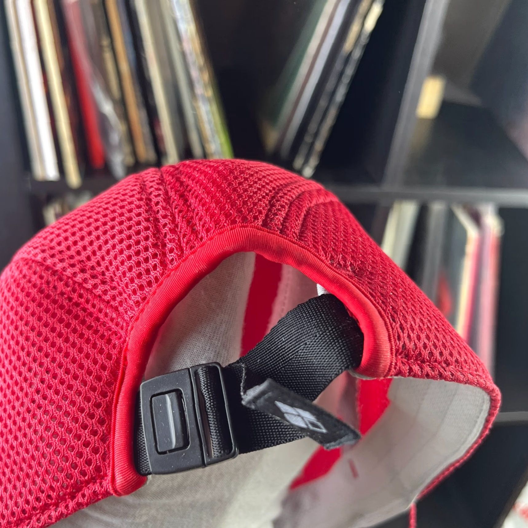 Montbell VINTAGE Montbell Hat Baseball Cap One Size Men Red Outdoor Adjustable Nylon Christmas? Size ONE SIZE - 4 Thumbnail