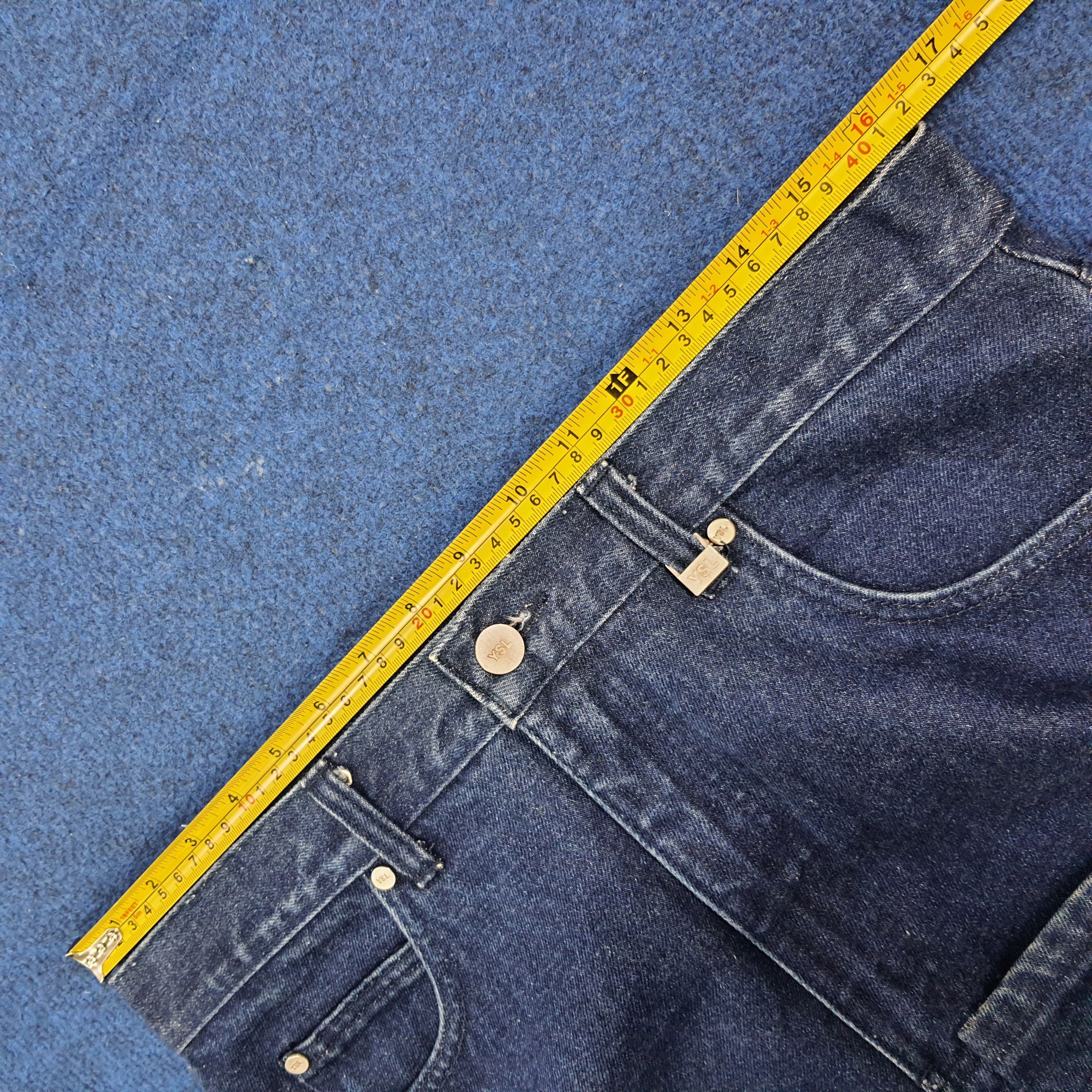 Yves Saint Laurent Vintage Saint Laurent Jeans YSL Rare Designer Jeans C280N33 Size US 32 / EU 48 - 14 Thumbnail