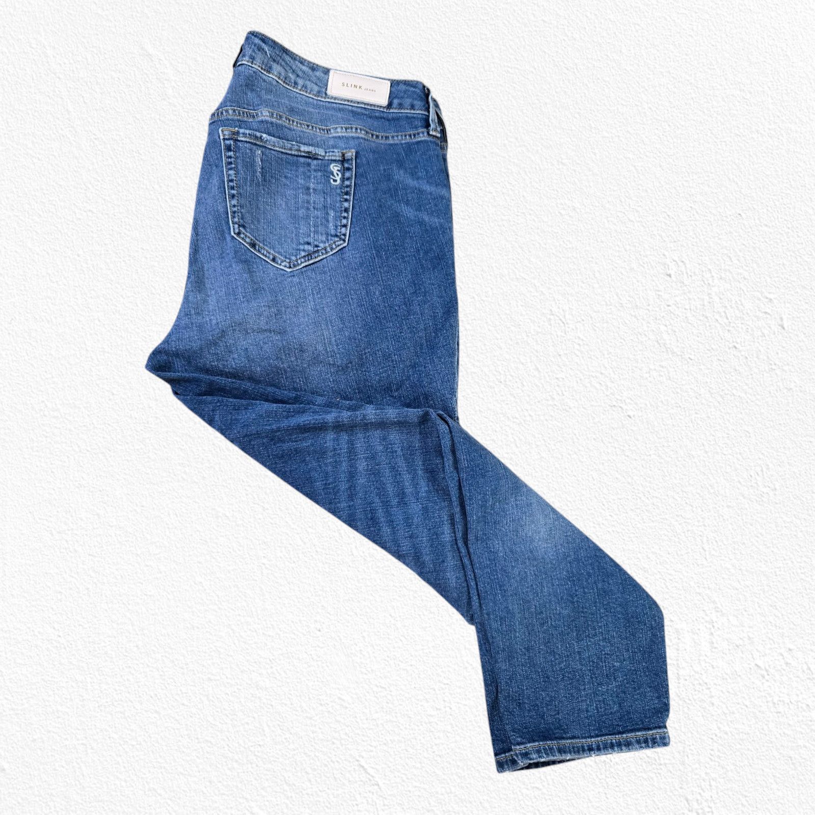 Other Medium Wash Distressed Curvy Straight Jeans Size 16 Size 38" / US 16 / IT 52 - 10 Thumbnail