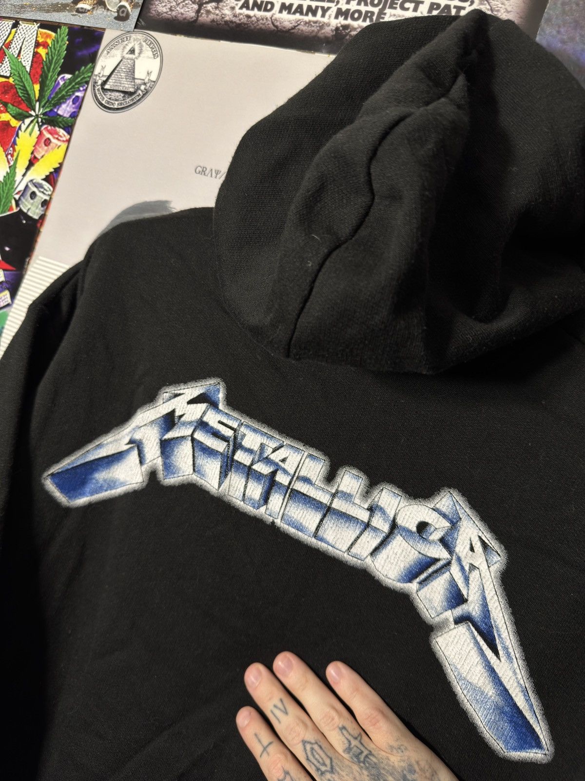Metallica Vintage Metallica 90s Ride The Lightning Hoodie Size US M / EU 48-50 / 2 - 6 Thumbnail