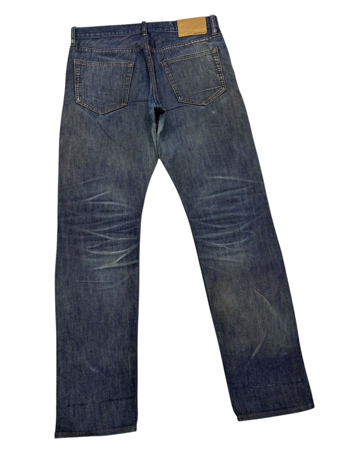 If Six Was Nine Vintage Japanese Brand Boycott Rusty Distress Denim Jeans Size US 34 / EU 50 - 8 Thumbnail
