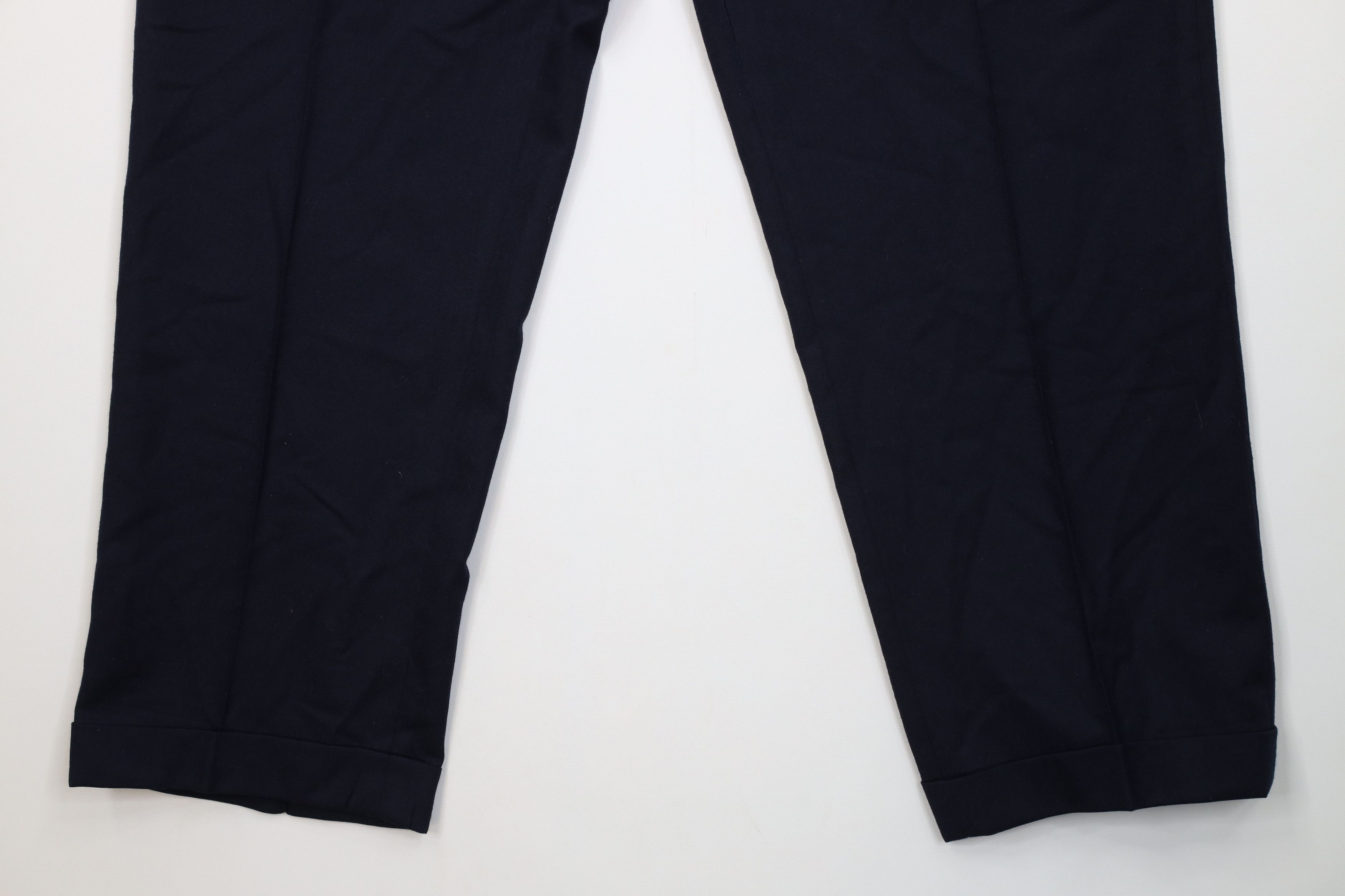 Vintage Vintage Streetwear Wool Knit Straight Leg Chino Pants Blue Size US 34 / EU 50 - 4 Thumbnail