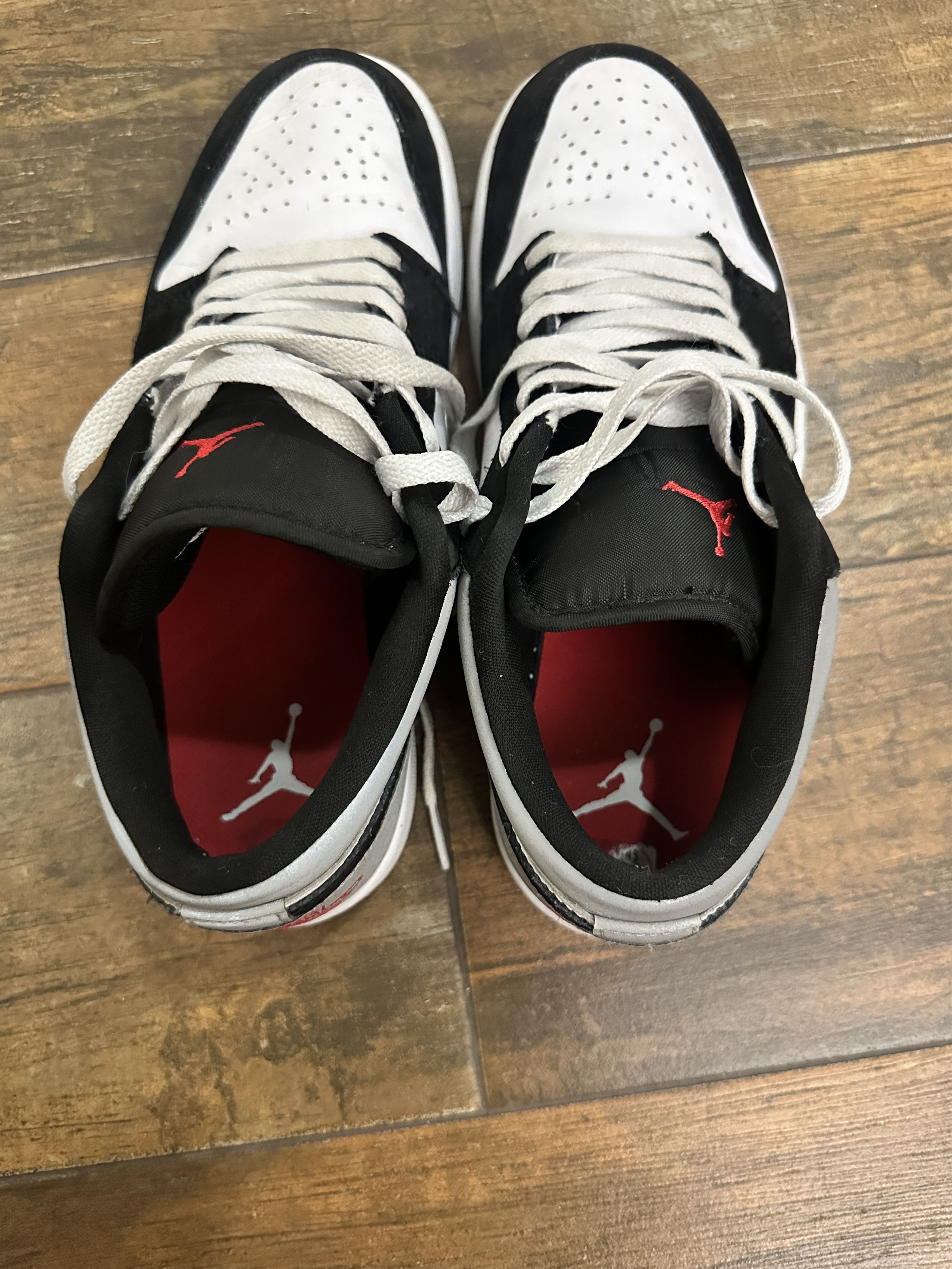 Nike Nike Air Jordan 1 SE AJ1 White Black Matte Silver Fire Red Size US 8.5 / EU 41-42 - 4 Thumbnail