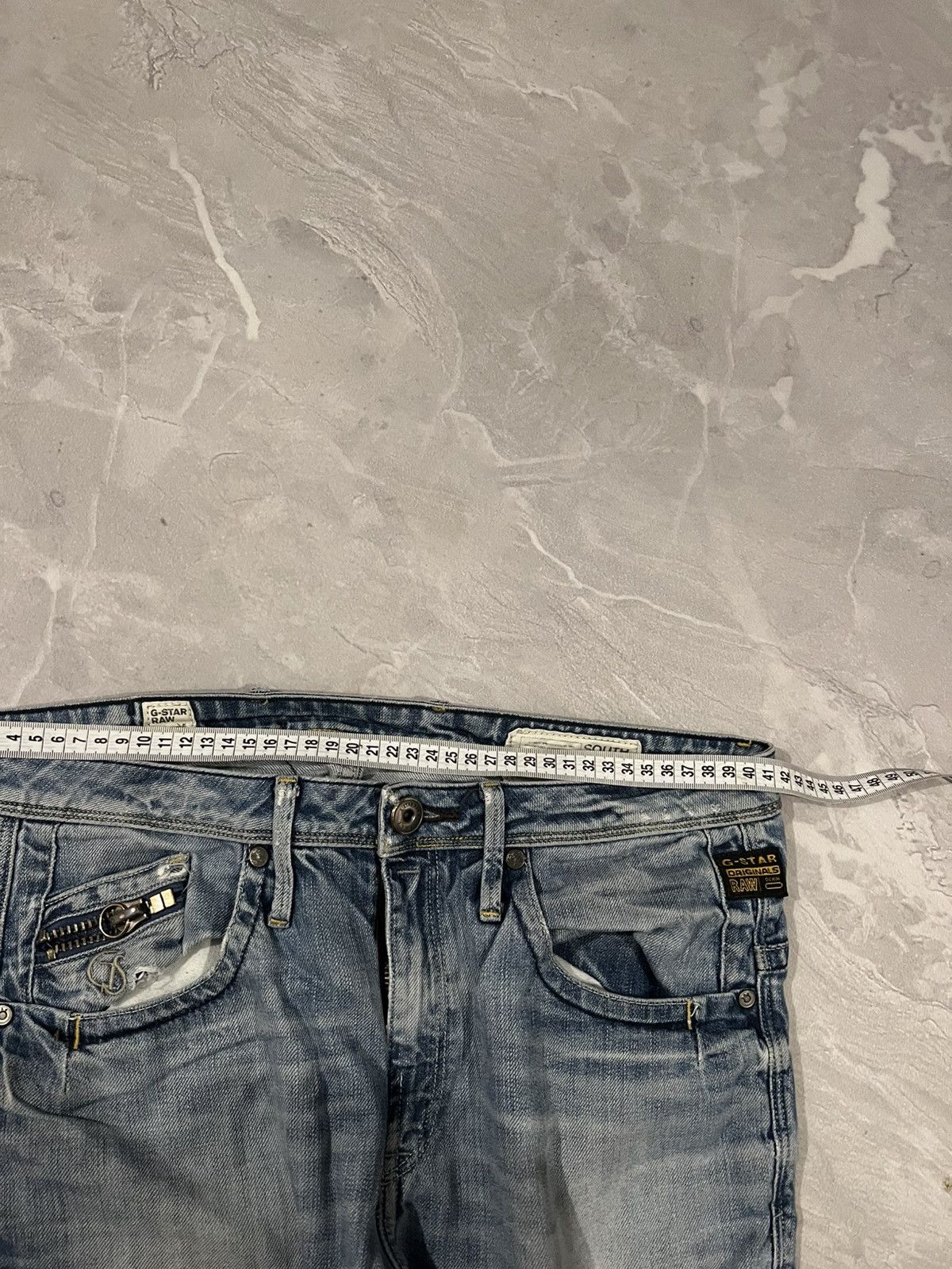 Vintage Faded Streetwear Vintage G-Star / Heavy Style Grunge 90s Size US 32 / EU 48 - 9 Thumbnail