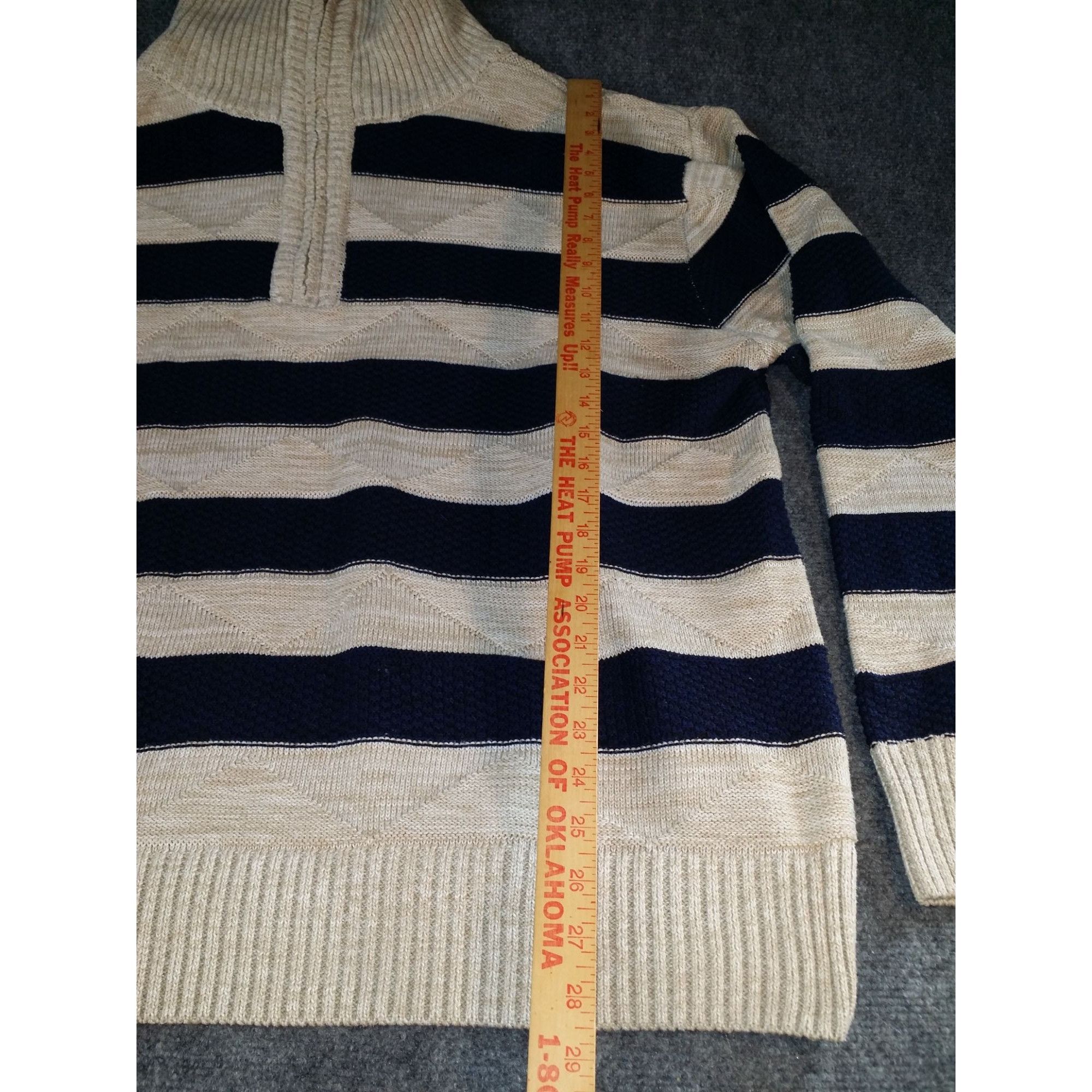 Vintage Pronti By Phita Striped Knit Sweater Men Sz 4XL Blue White 1 Size US XXL / EU 58 / 5 - 3 Thumbnail