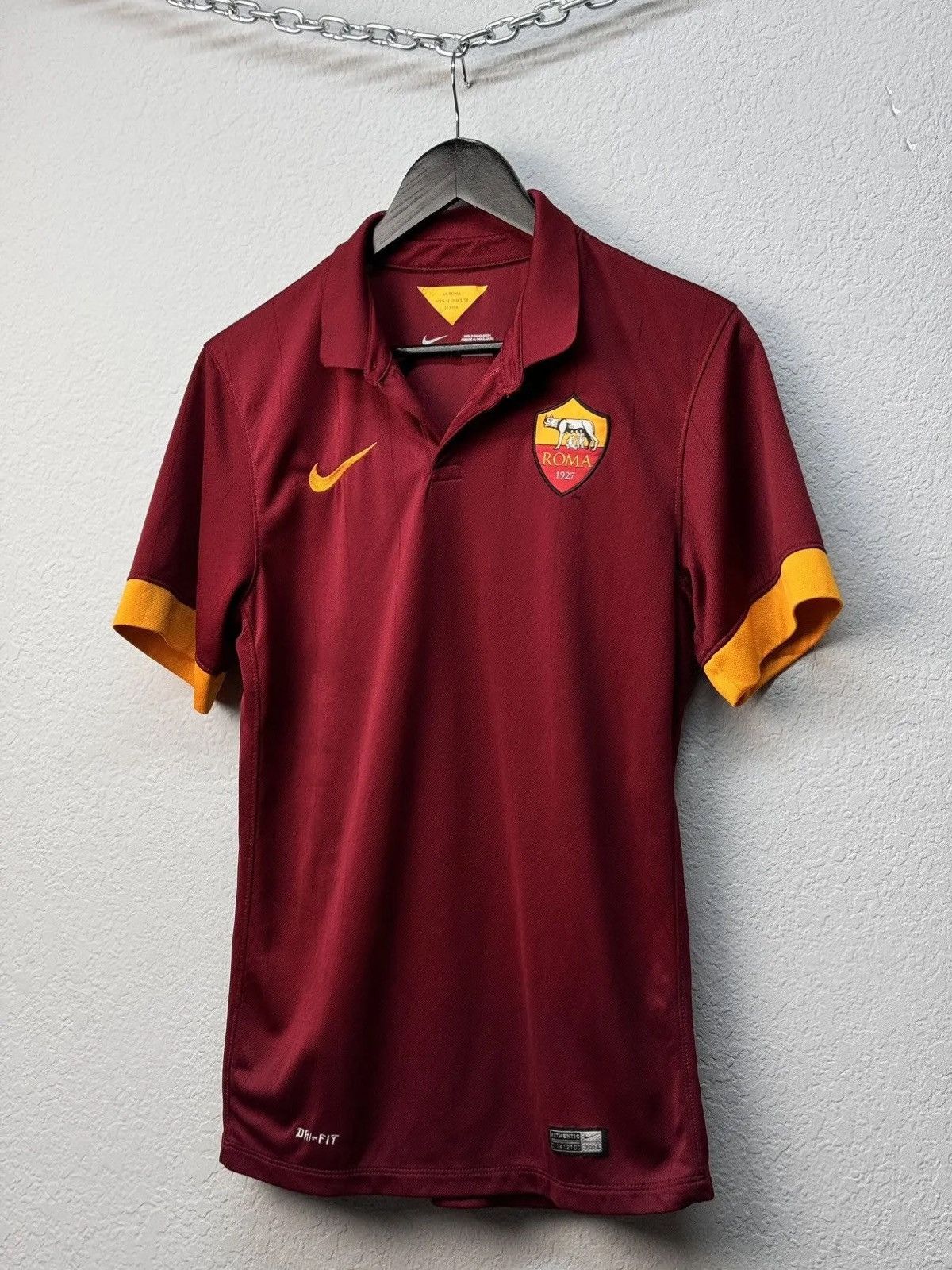Nike × Vintage AS ROMA 2014/15 HOME FOOTBALL JERSEY NIKE Size US S / EU 44-46 / 1 - 2 Thumbnail