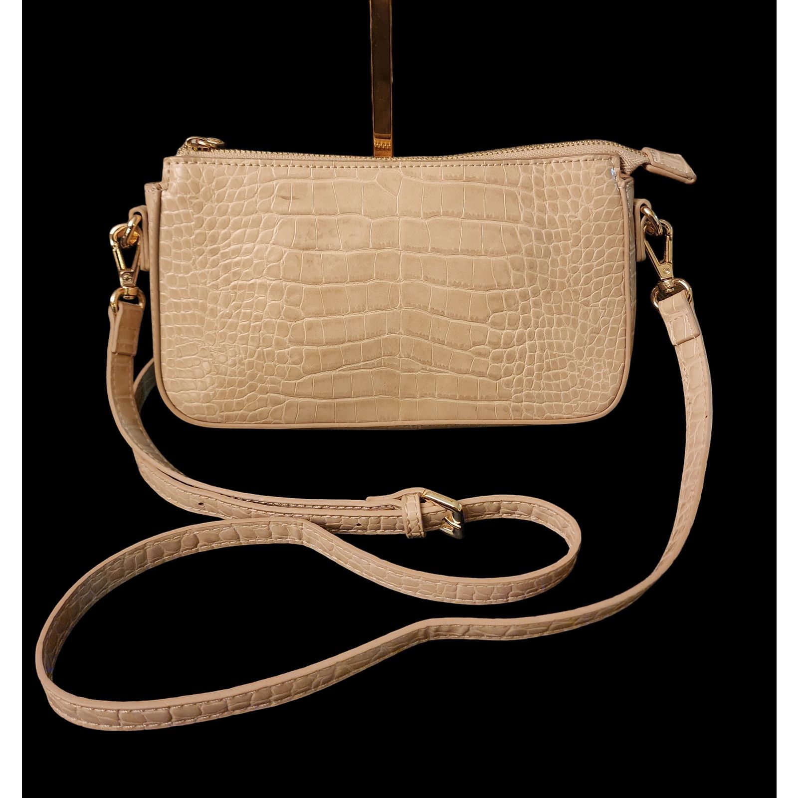 Other Melie Bianco taupe faux leather crossbody bag Size ONE SIZE - 2 Thumbnail