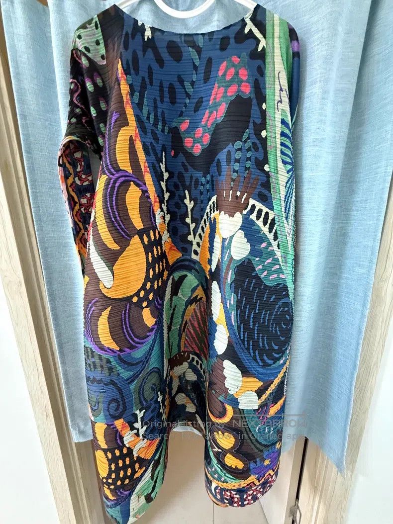 Issey Miyake Issey Miyake Off-the-Shoulder Striped Dress Size XXL / US 16-18 / IT 52-54 - 2 Thumbnail