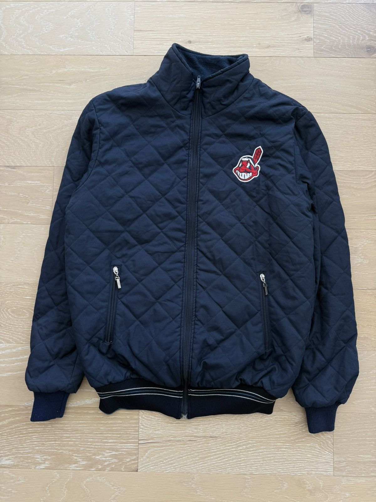 MLB Vintage Cleveland Indians Guardians Def Jam Zip Jacket Size US XL / EU 56 / 4 - 9 Thumbnail