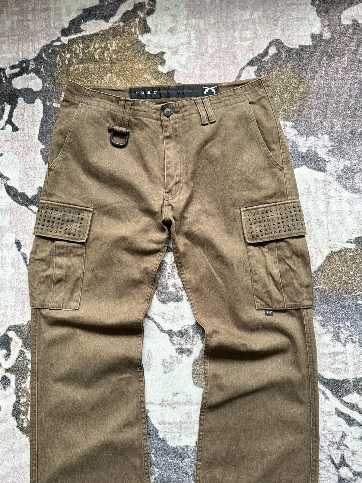 roarguns Early 00's Roar [ pre Roarguns ] cargo D-ring pant Size US 33 - 4 Thumbnail
