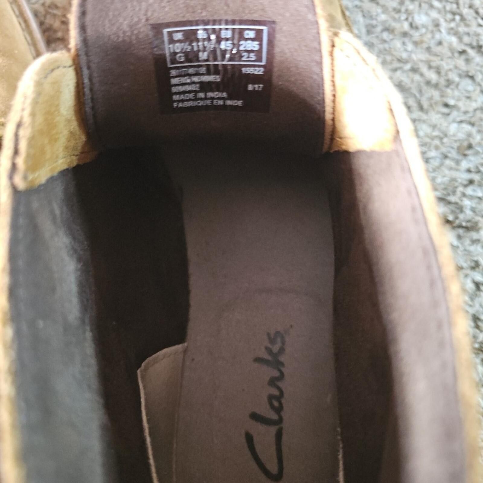 Clarks Clark's Mens 11.5 UK10.5 Suede Chukka Boots Size US 11.5 / EU 44-45 - 5 Thumbnail