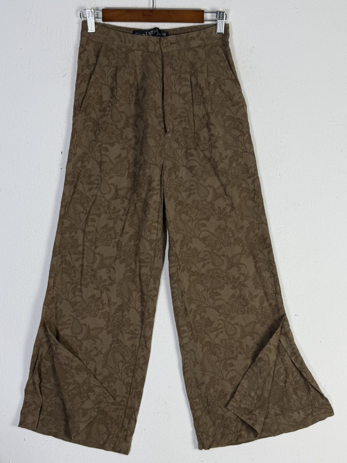 GOA Natural Vintage Goa Velvet Flower Flare Size 28" / US 6 / IT 42 - 1 Thumbnail