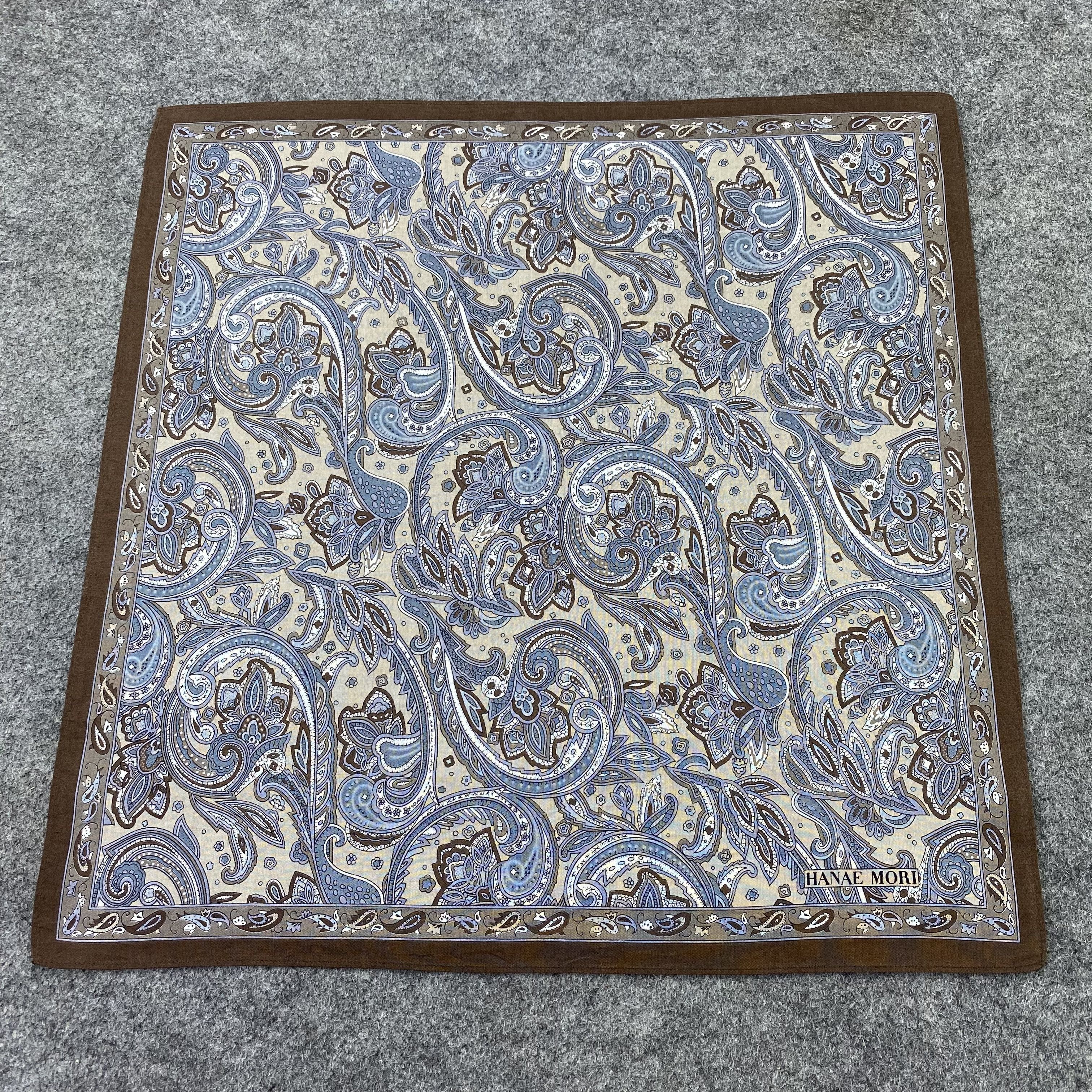 Hanae Mori Hanae Mori Paislee Handkerchief / Bandana /Neckerchief-B1235 Size ONE SIZE - 3 Thumbnail
