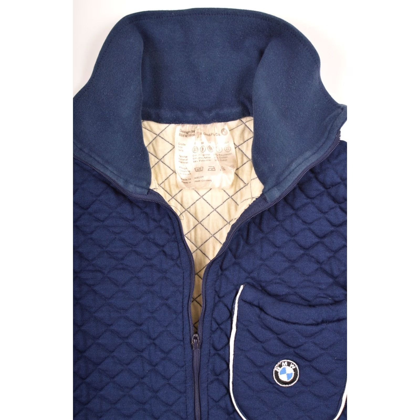 BMW BMW Made by Ascot Vintage W's Full-Zip Sweatshirt Jacket West Germany Size D 50 Blue 3 Vintage Womens Sweatshirt 64% Polyester 36% Cotton N/A Size XS / US 0-2 / IT 36-38 - 4 Thumbnail