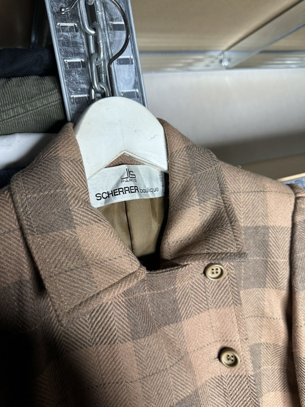 Jean-Louis Scherrer Scherrer Boutique Paris Plaid Wool Jacket Size 36 Size XS / US 0-2 / IT 36-38 - 9 Thumbnail
