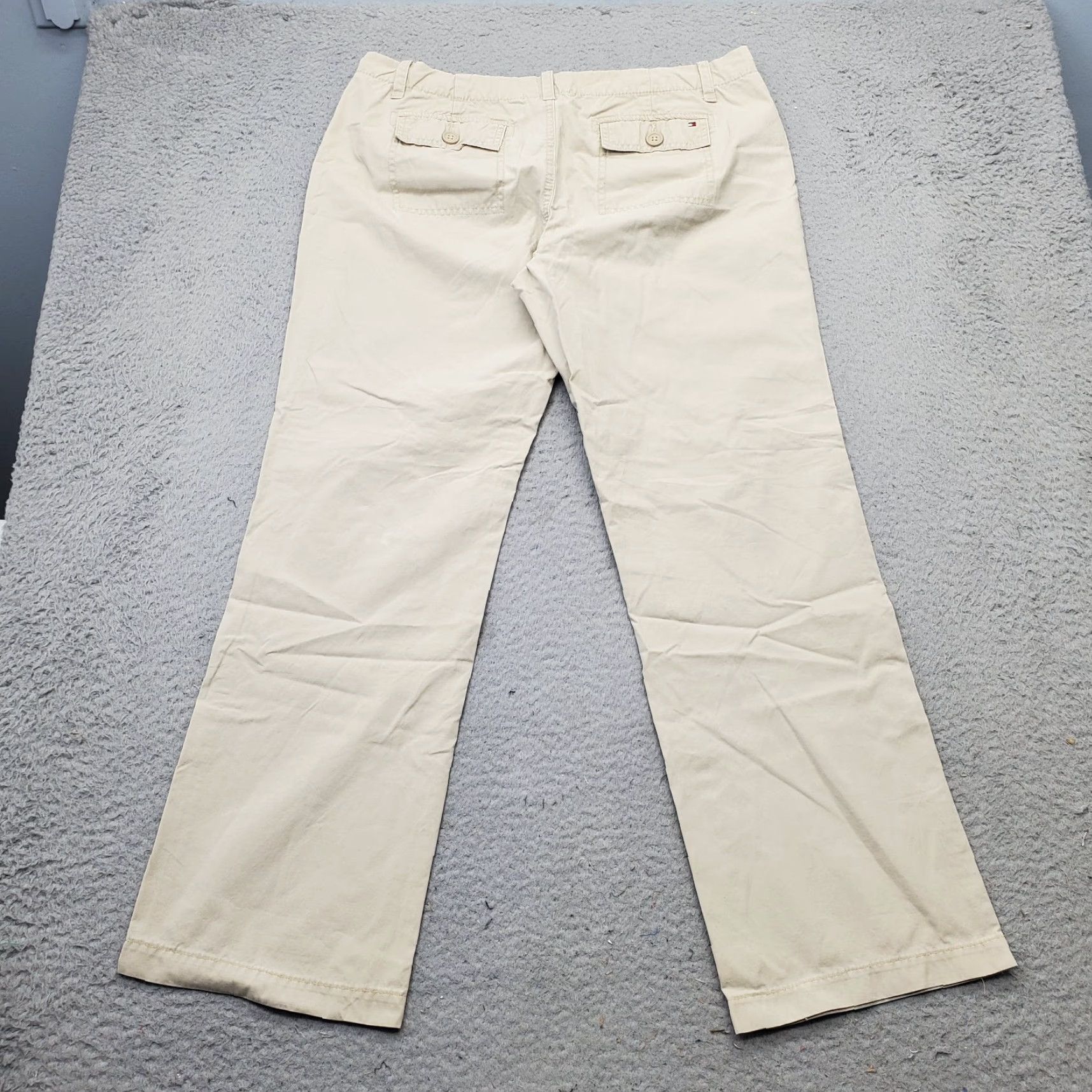 Tommy Hilfiger Tommy Hilfiger Workwear Pants Womens 10 Tan Classic Straight LegSize 10 Womens Tan Pants Size 32" / US 10 / IT 46 - 2 Thumbnail